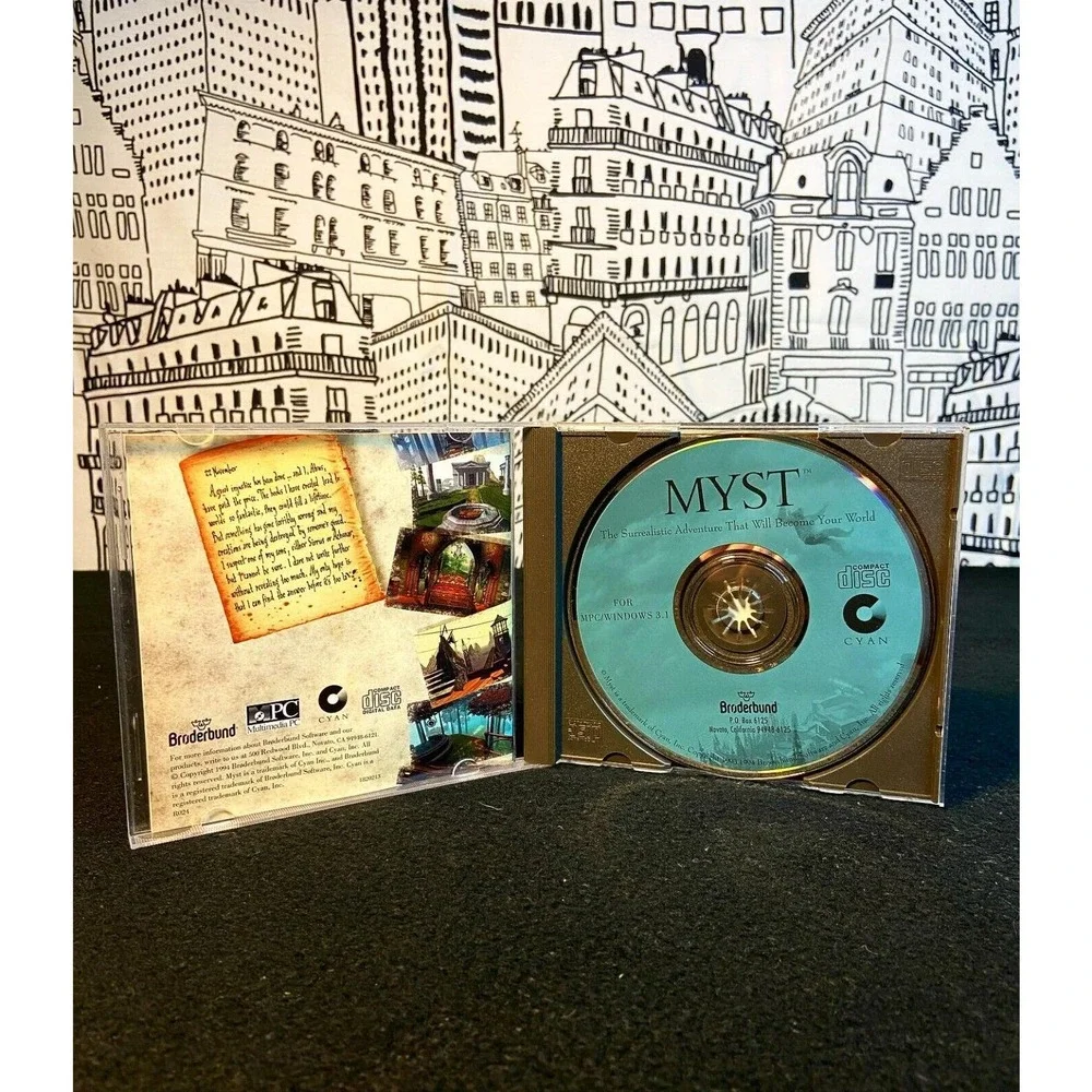 MYST Windows User Manual The Surrealistic Adventure PC Game 1994 CD-ROM